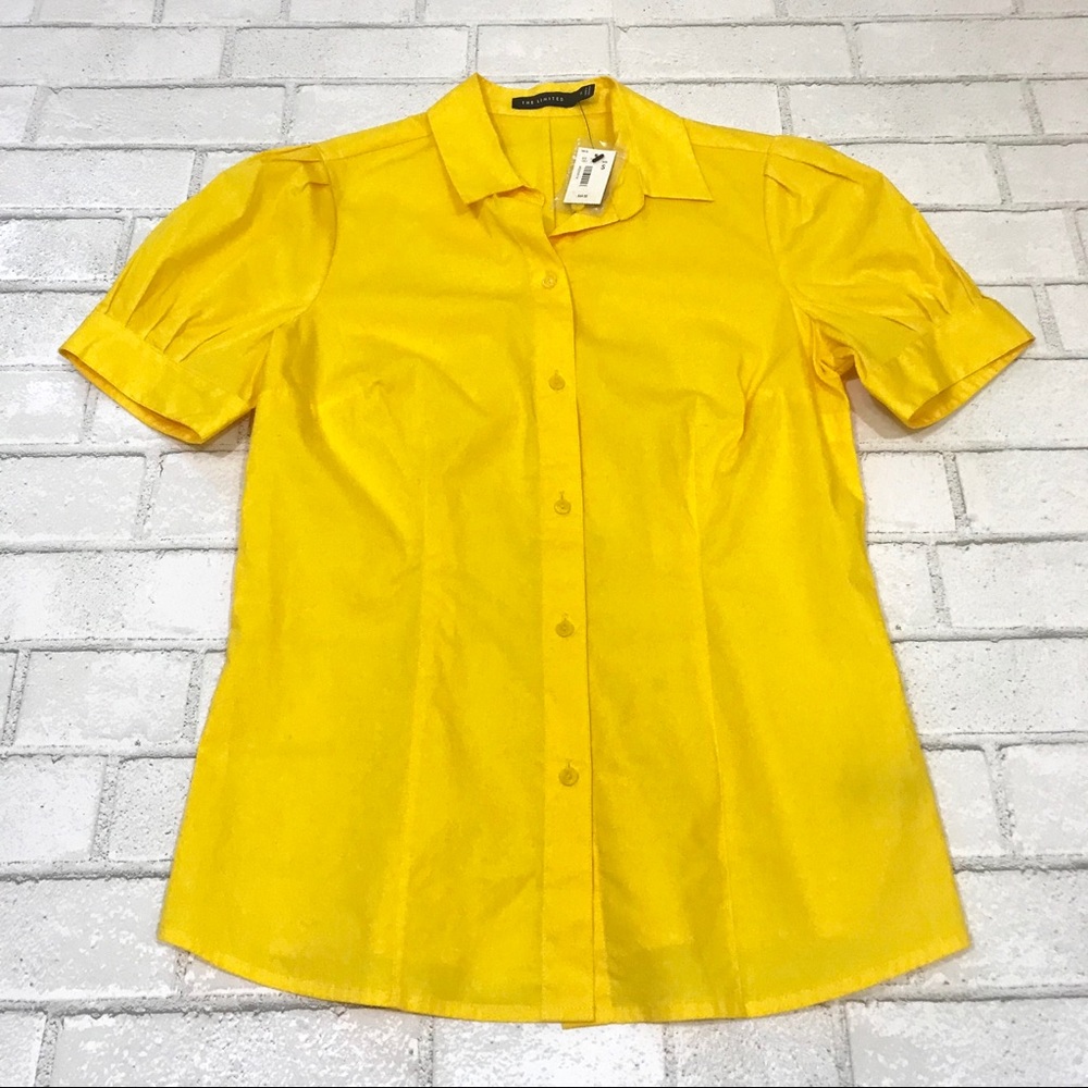 The Limited | Womens Sz S Yellow Button down Shirt